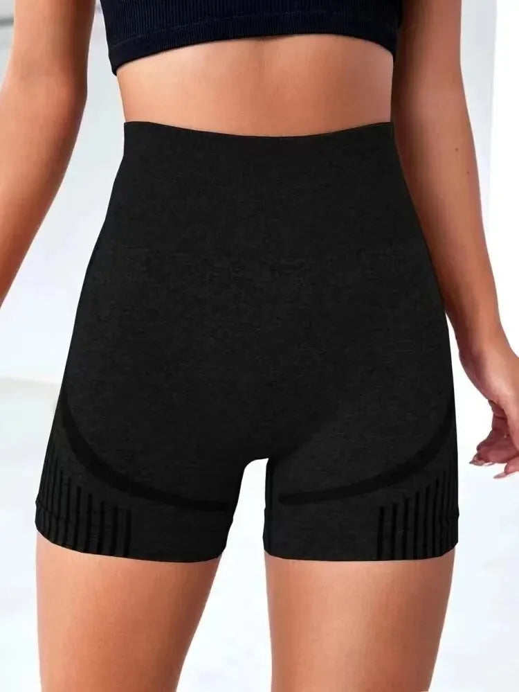 Shorts de ioga femininos, shorts de cintura alta para exercícios, fitness, ioga, levantamento de bumbum.